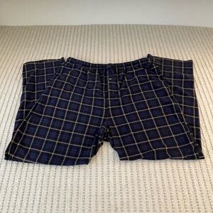 Men’s - Stafford Navy Plaid Sleep Pants - Pajama Pants - Pj’s - Size: XL